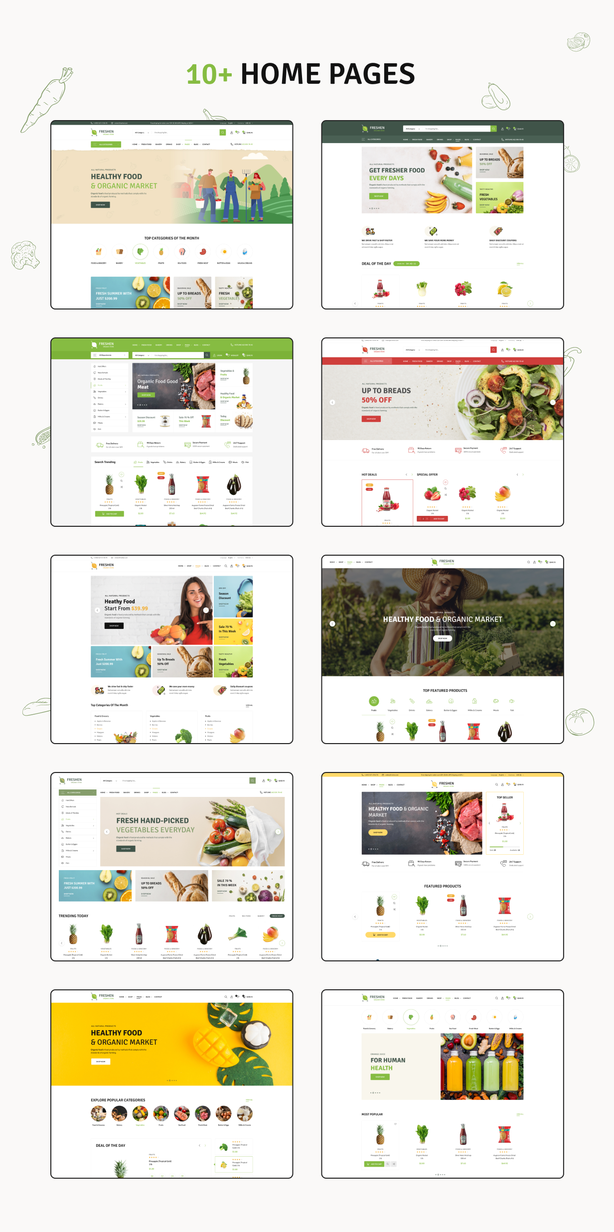 Freshen - Organic & Food Store HTML Template - 2