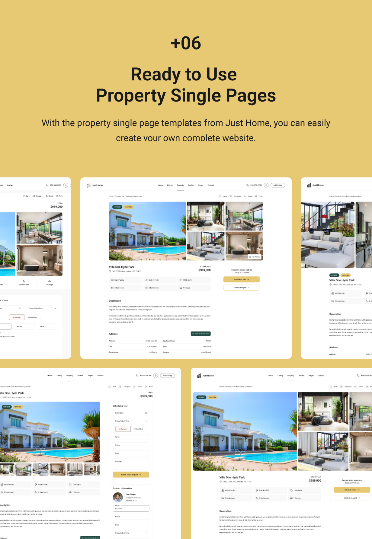 JustHome - Real Estate HTML Template - 4
