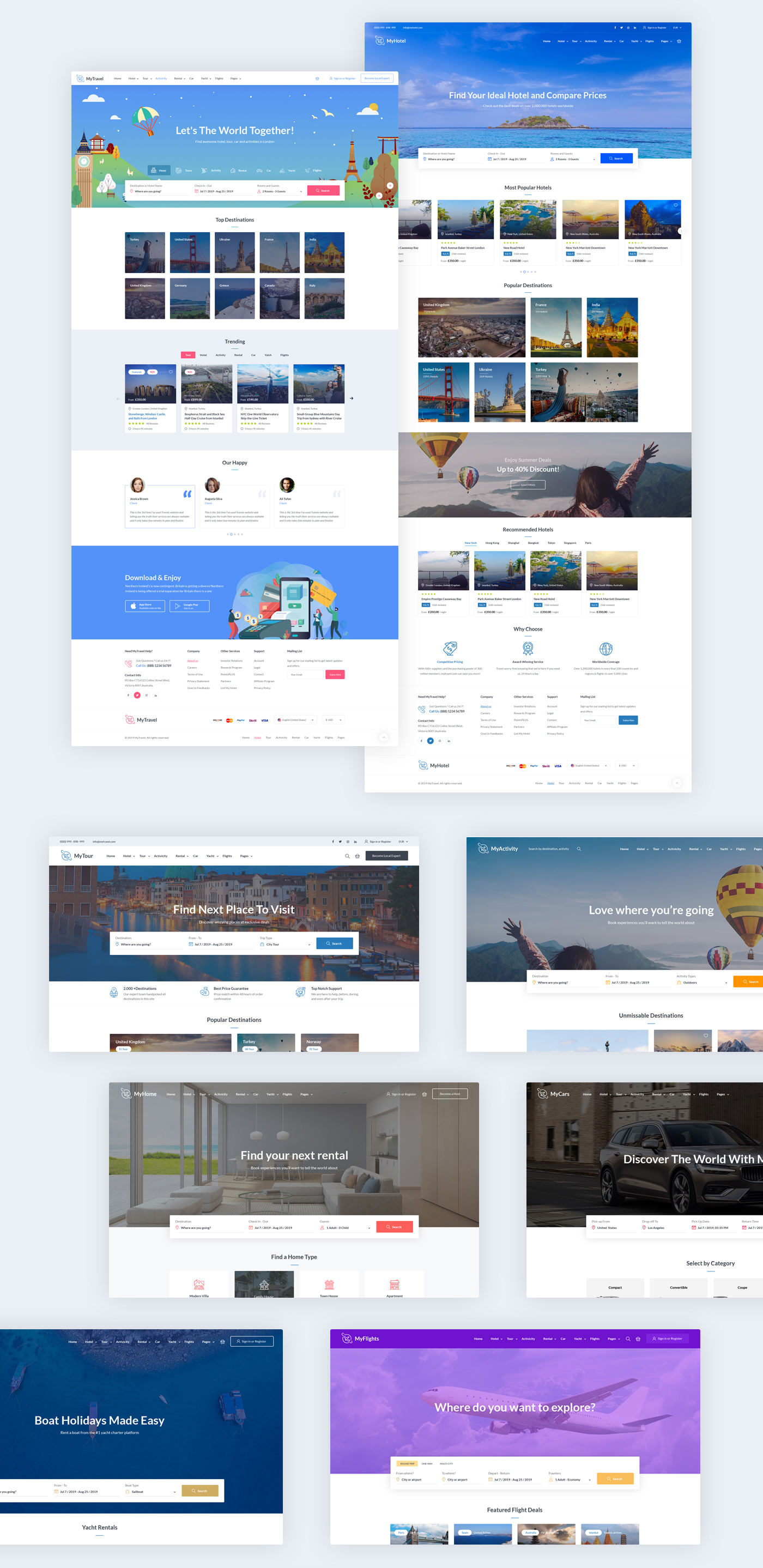 MyTravel Booking Agency PSD Template - 4