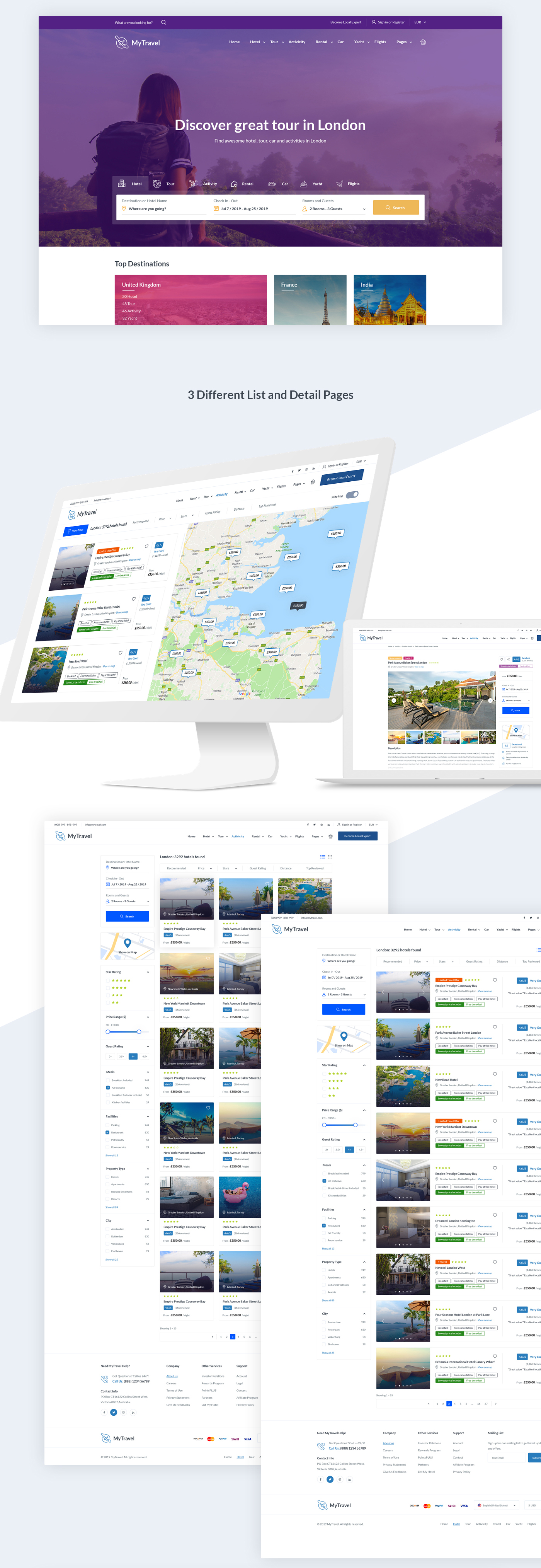 MyTravel Booking Agency PSD Template - 5