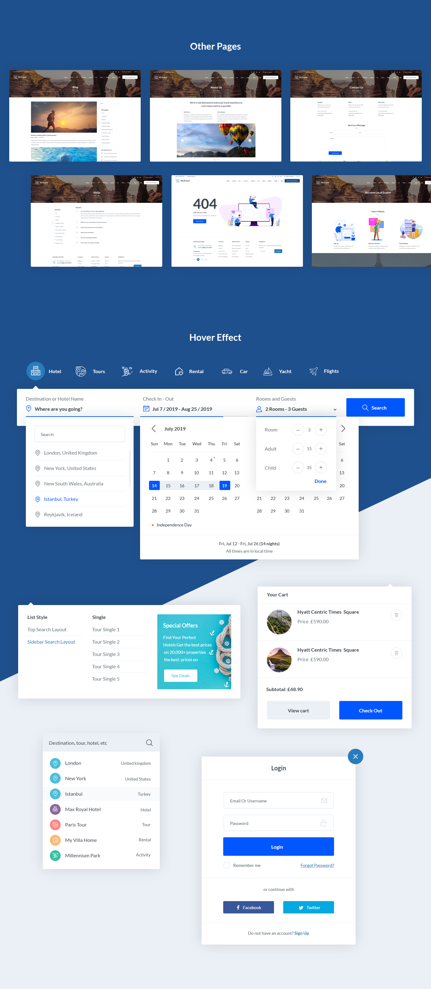 MyTravel Booking Agency PSD Template - 8