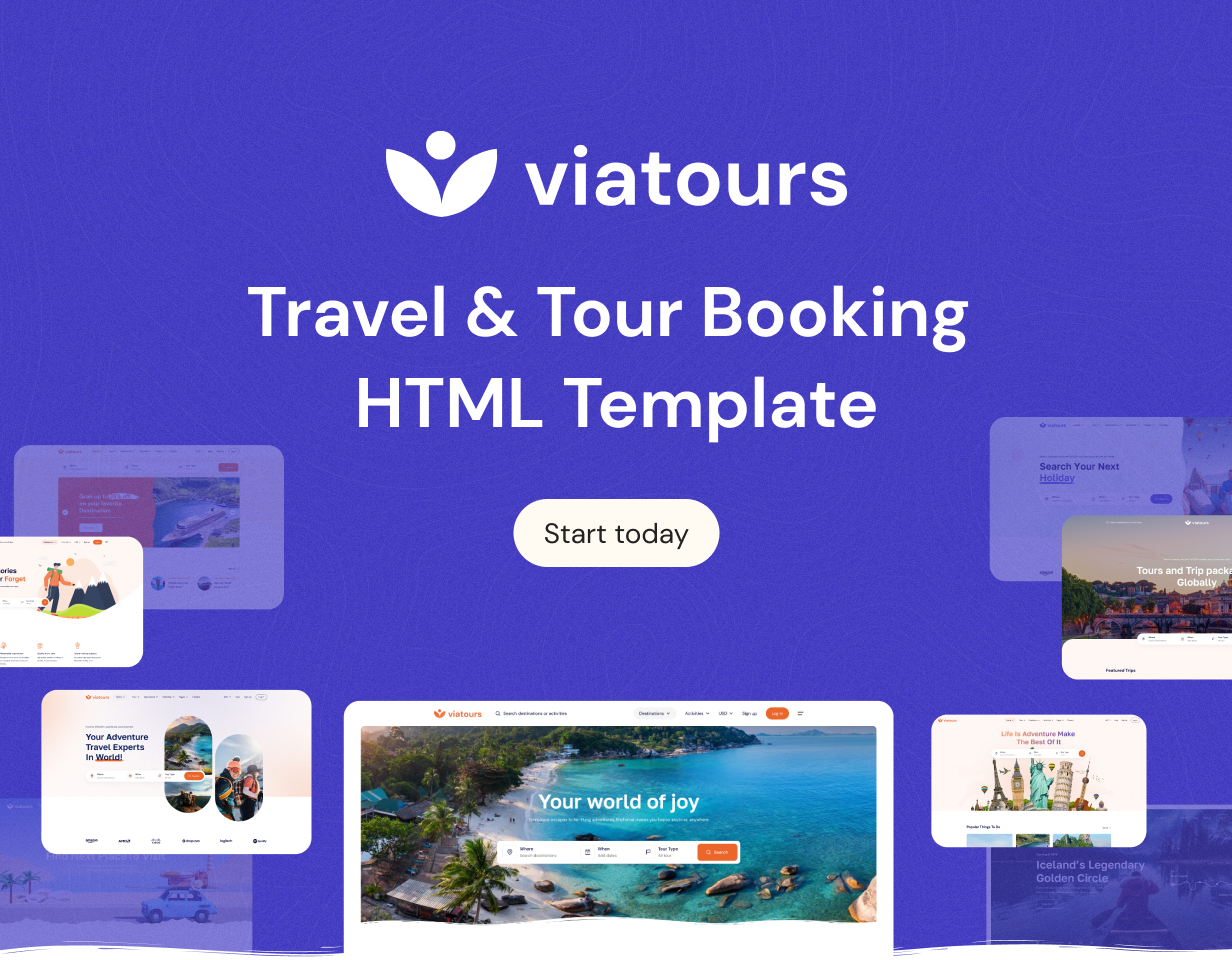 ViaTours - Travel & Tour Agency HTML Template - 1