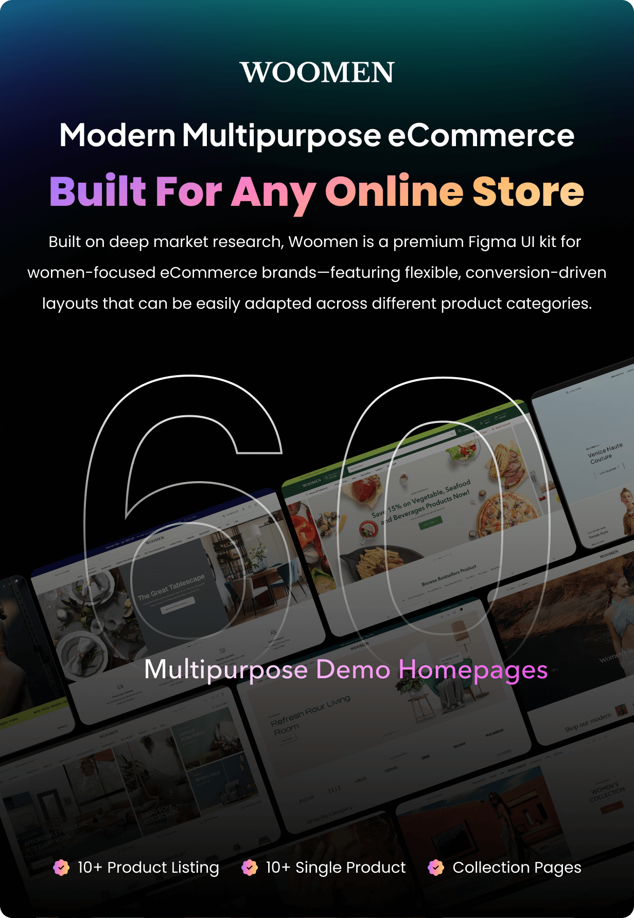 WooMen – Fashion & Multipurpose eCommerce Figma Template