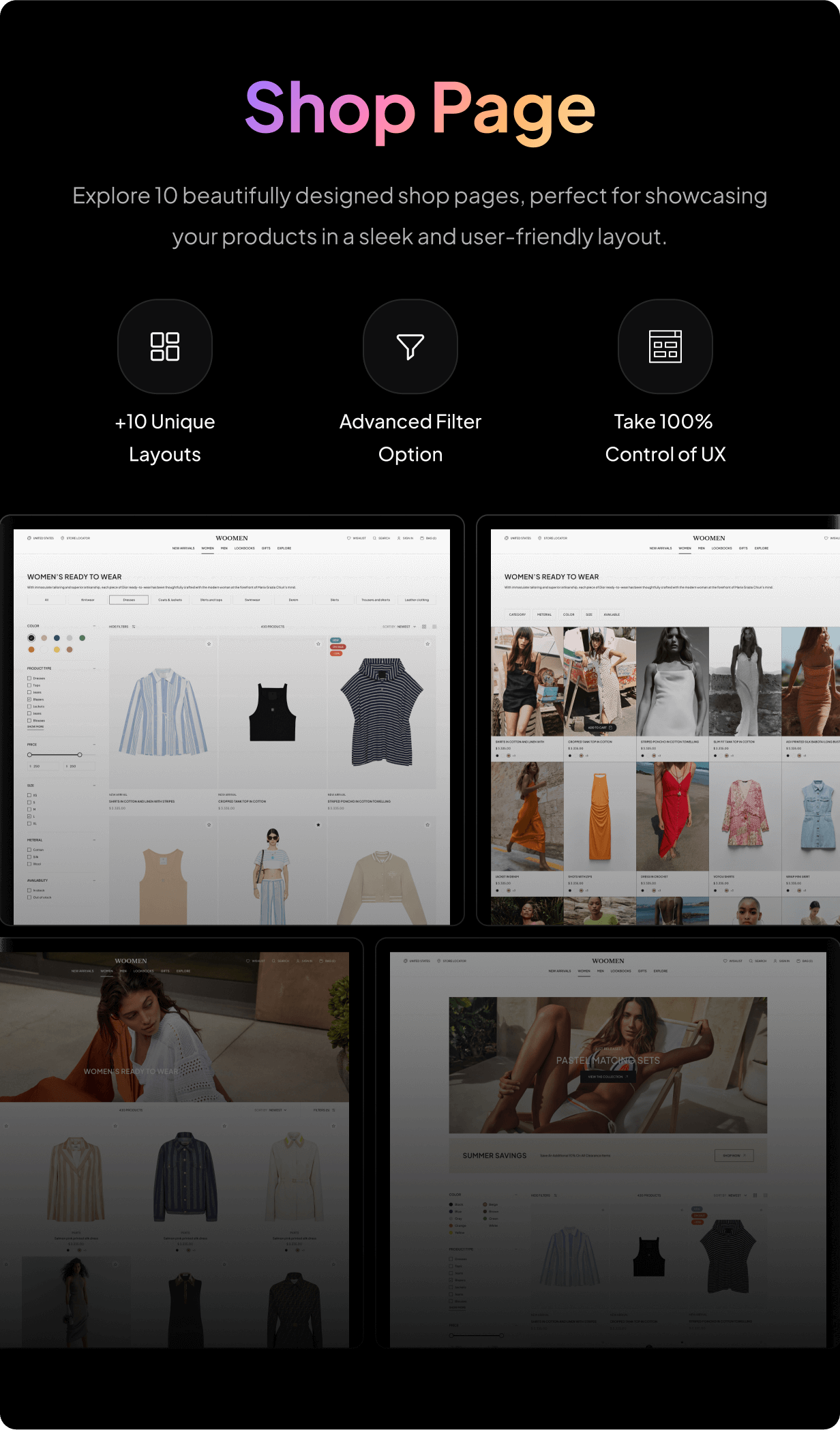 WooMen – Fashion & Multipurpose eCommerce Figma Template