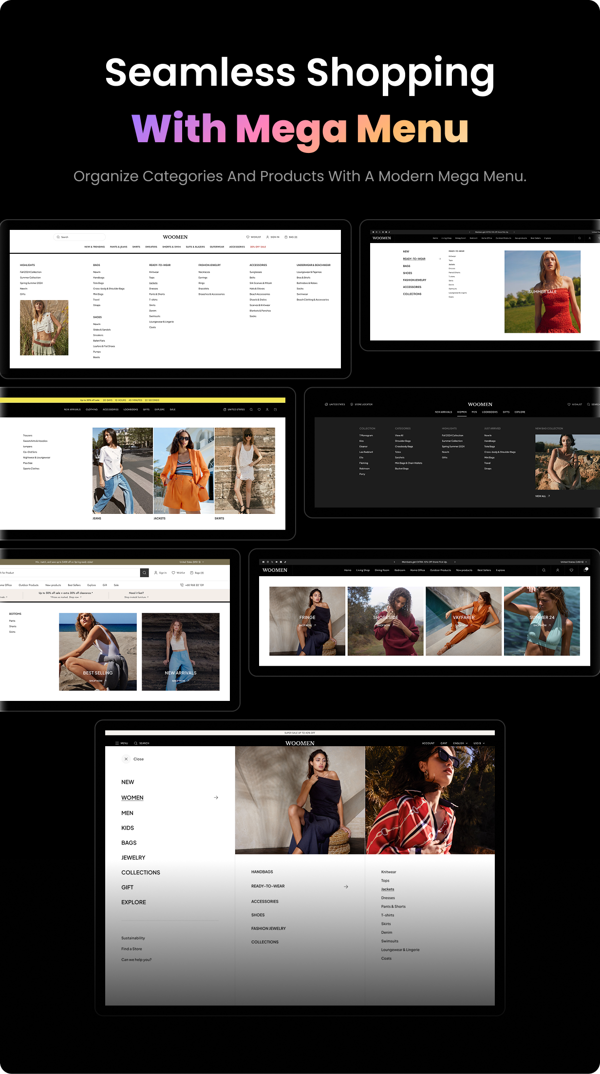 WooMen - Exclusive & Fashion Multipurpose eCommerce HTML Template - 7